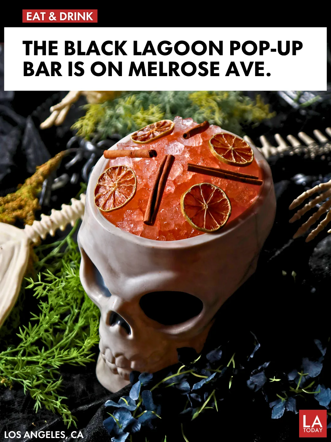 LA Today cover for The Black Lagoon Halloween Pop-Up at Melrose Umbrella Co