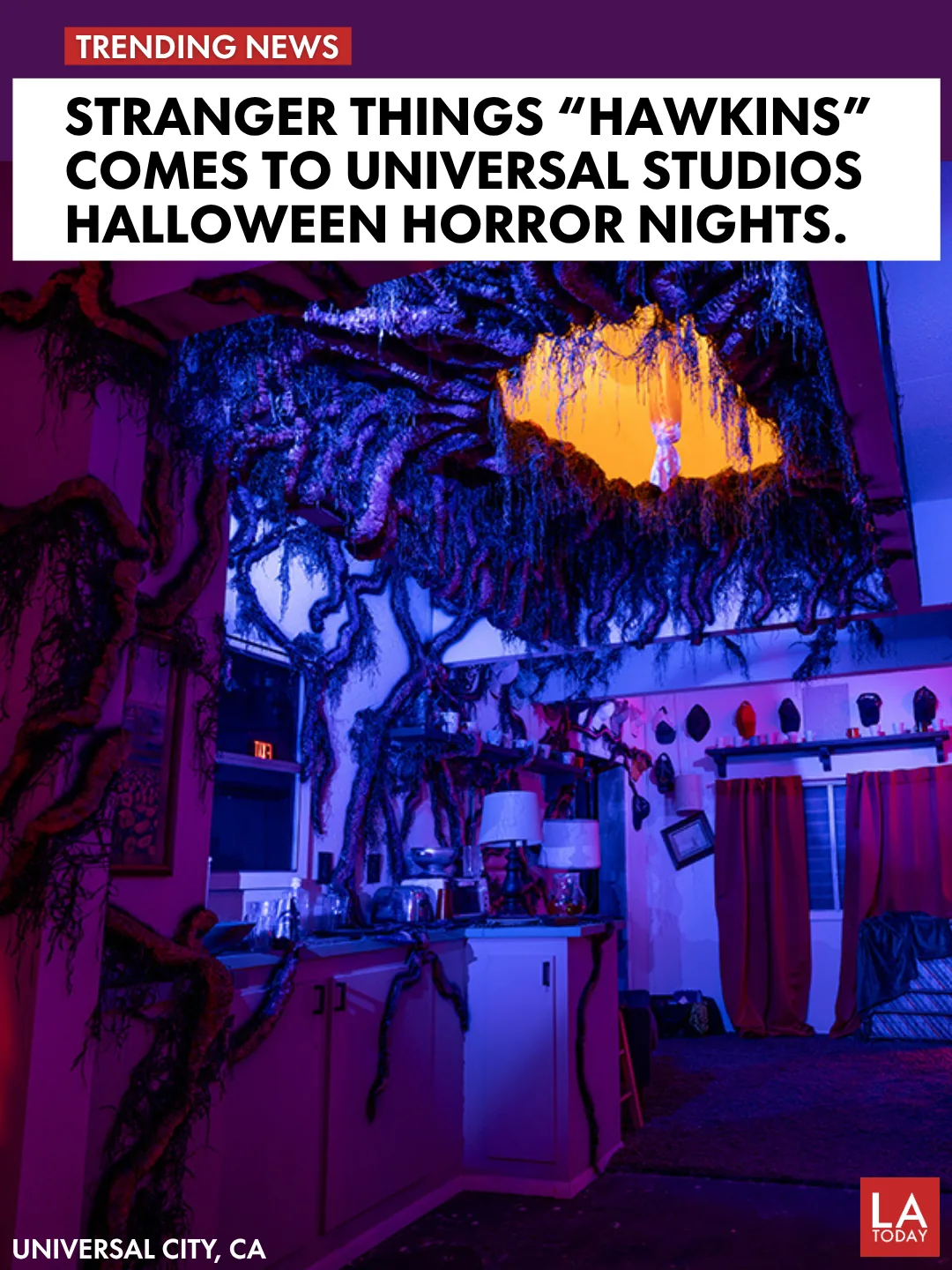 Stranger Things 5 haunted house at Halloween Horror Nights, Universal Studios Hollywood